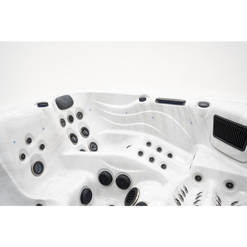 Platinum Spas Barcelona Hot Tub - ergonomically shaped loungers with a variety of massage jets for targeted relaxation